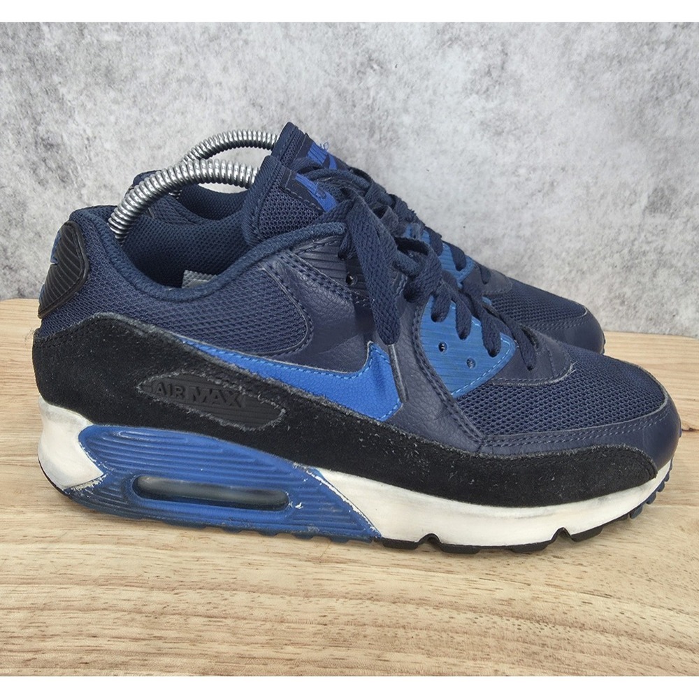 Nike Air Max 90 Essential Sneakers Womens 8.5 Midnight Navy Shoes 616730-401